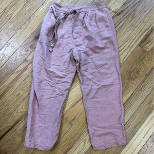 Neem Living Pink Lightweight Cotton Wide Leg Pants Size XS/S